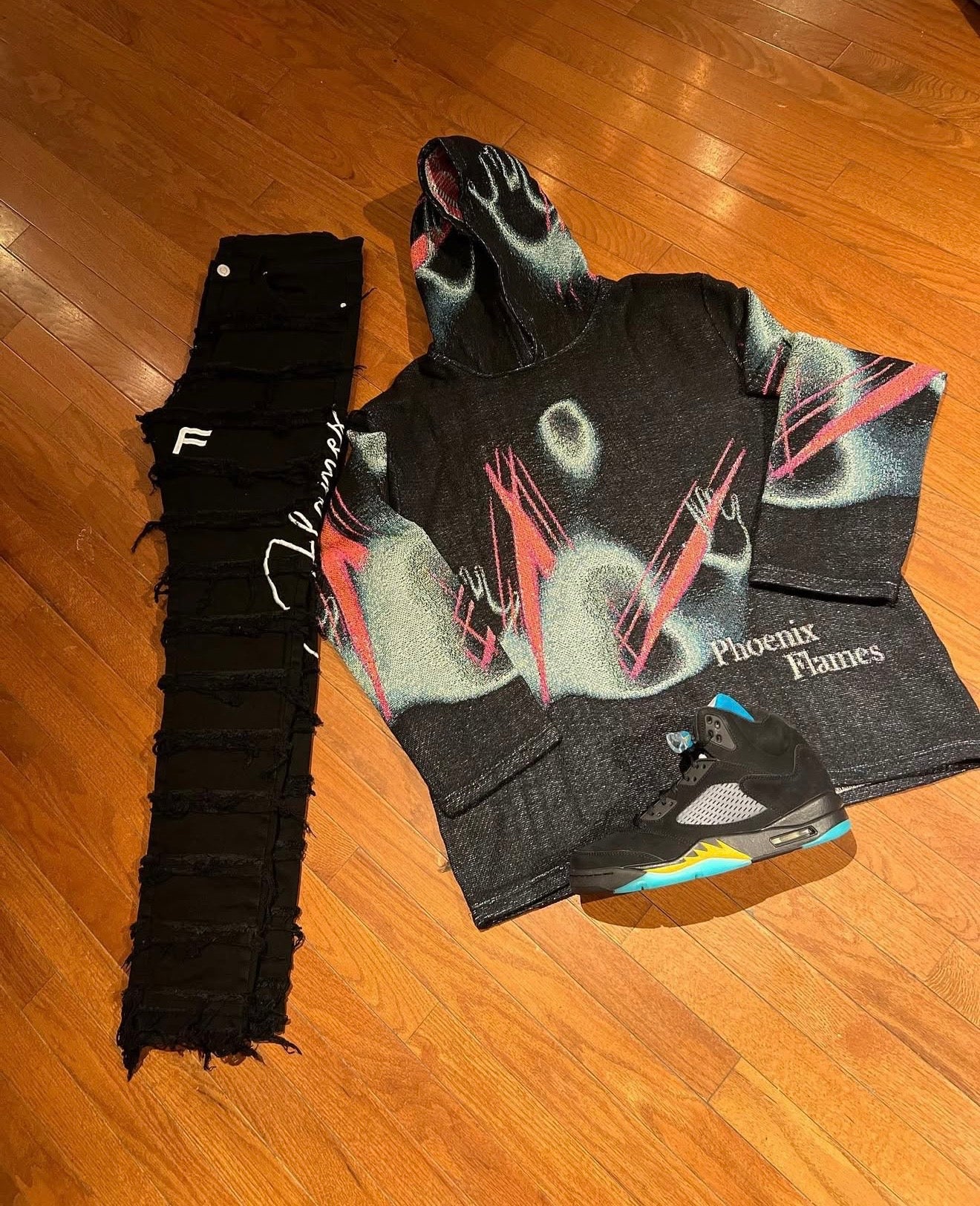 The Void Tapestry Hoodie — Phoenix Flames