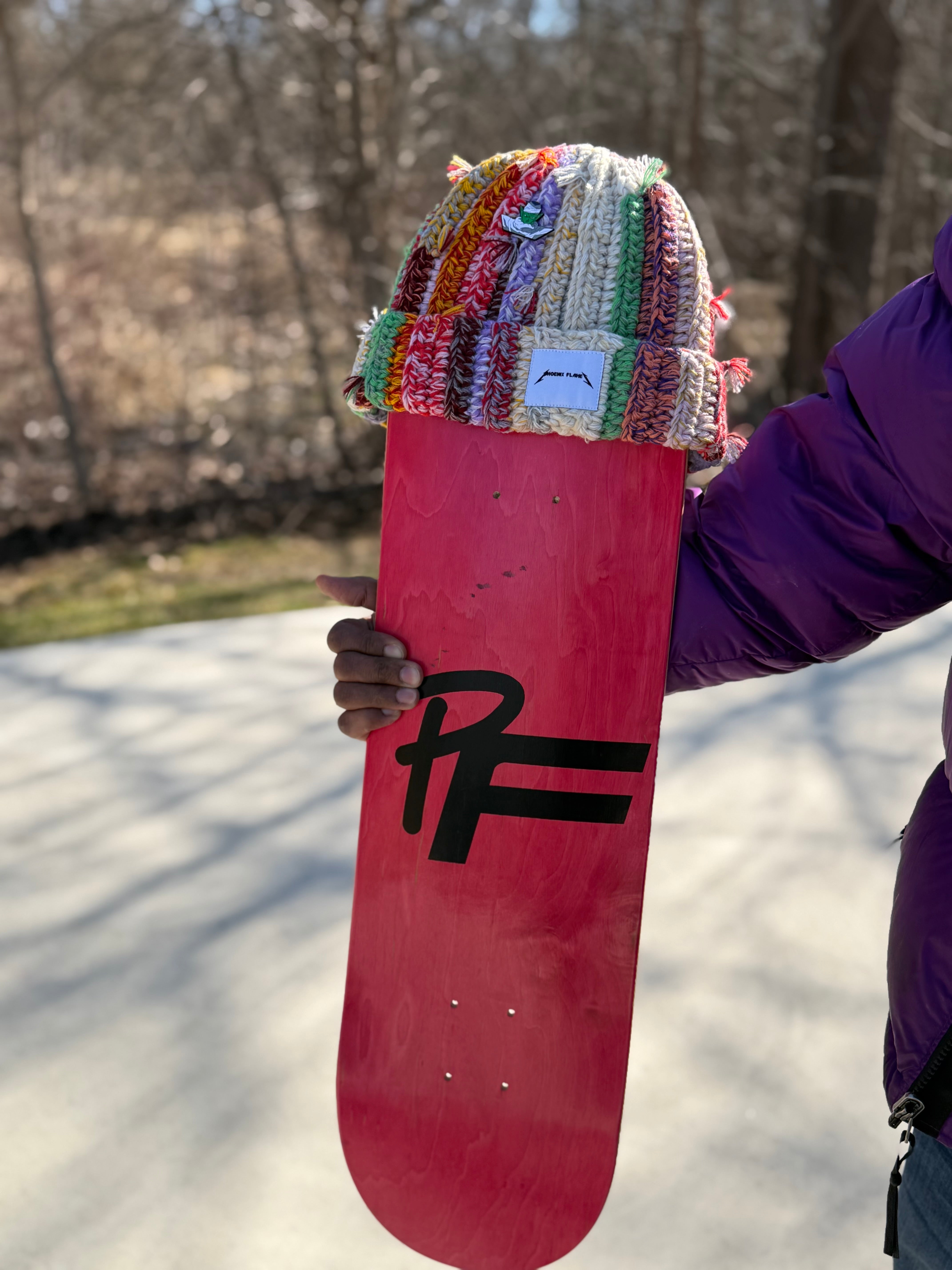 Rainbow Riot Beanie — Phoenix Flames